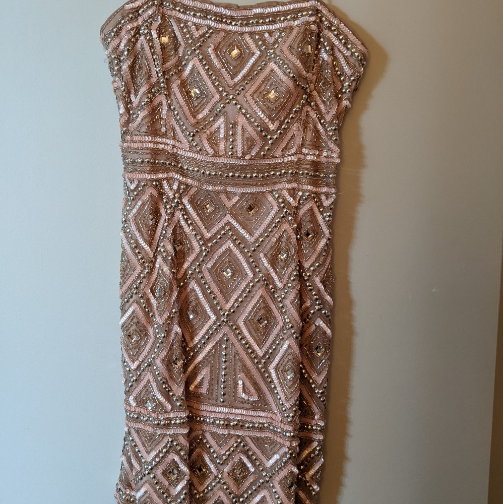 Adrianna Papell Sequin and Beaded dress